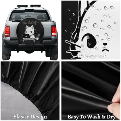 Rv Spare Tire Cover Wheel Funny Animall Cat Tire Covers Wheel Protectors - Image 4