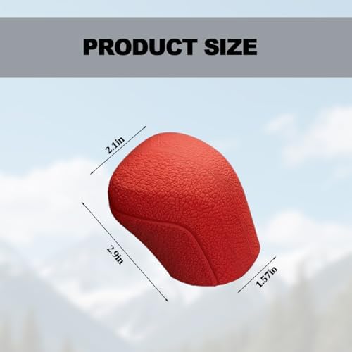 Car Gear Shift Knob Cover, Comfortable Silicone Anti-Skid Vehicle Shifter Stick - Image 2