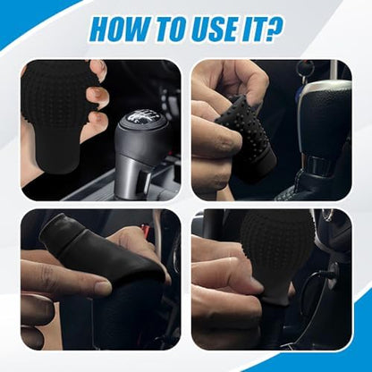 Car Gear Shift Knob Cover, Gear Shift Knob Cover Car Protect Accessories - Image 4