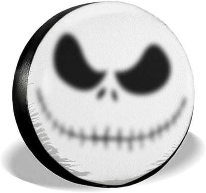 GENANY Gothic Skeleton Face Halloween PVC Leather Spare Tire Cover Size 17 by GENANY