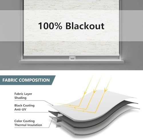 AOSKY Blackout Cordless Roller Shade - Image 3