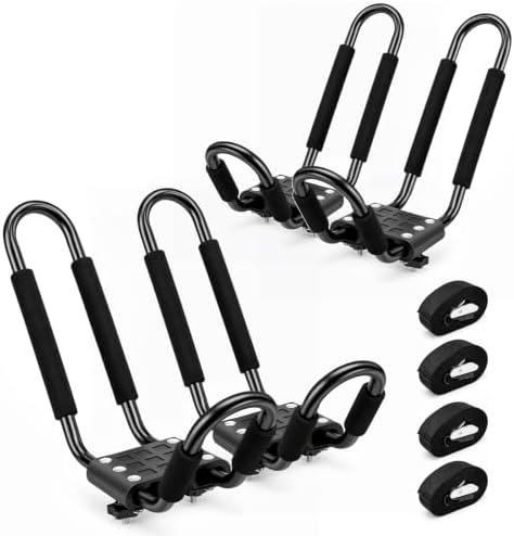 Forluck Kayak Roof Rack J-Bar Carrier, Universal Roof Mount Rack by Forluck