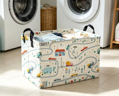 Rectangle Kids Baskets Car Basket Boys Storage Bin Fish Box - Image 3