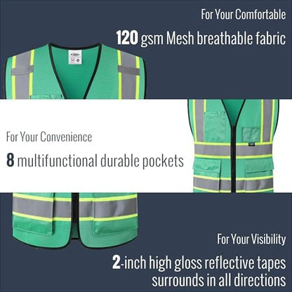 JKSafety Safety Vest for men women Hi Vis Vest - Image 4