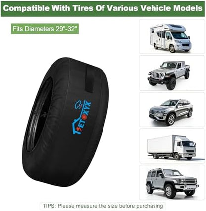 4 Pack Seasonal Tire Tote, 700D Spare Tire Cover - Image 2