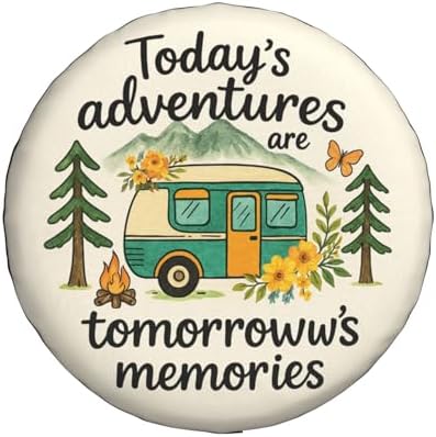 Spare Tire Cover Adventure Wheel Covers Weatherproof Universal Wheel Protectors - Image 2