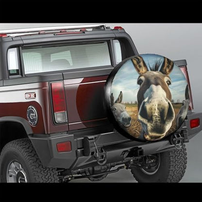 Funny Donkey Spare Tire Cover Wheel Protectors Waterproof Wheel Covers - Image 4