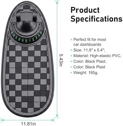 Multifunction Car Anti-slip Mat, Large Sticky Pad & Rotatable Phone Holder & - Image 2