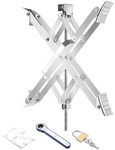 RV Wheel Chock XL Fit 3.5” to 17” Camper Wheel Chock Stabilizer Scissor by Pafessa