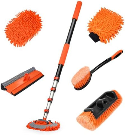 16FT Car Wash Brush with Long Handle, RV Wash Brush with Soft Chenille by FIRMDKWEED