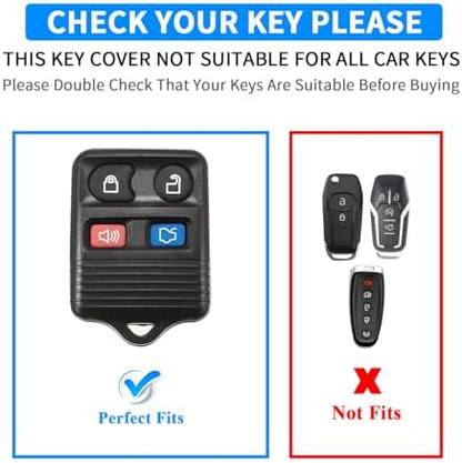 QBUC for Ford 4 Buttons Key Fob Cover - Image 2