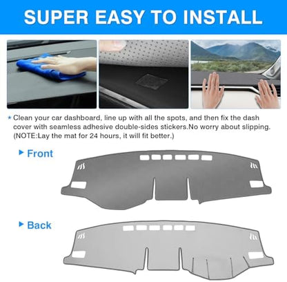Autorder Gray Dashboard Cover Mat - Image 5