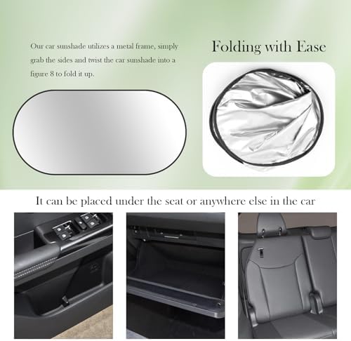 39.37 * 19.76" Car Shades for Back Windows Baby, Sun Protection & Heat Blocking - Image 7