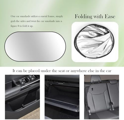 39.37 * 19.76" Car Shades for Back Windows Baby, Sun Protection & Heat Blocking - Image 7