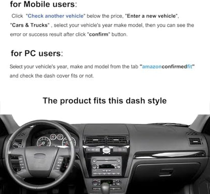 Dash Cover Mat Fit Ford Fusion/Mercury Milan F114 - Image 2