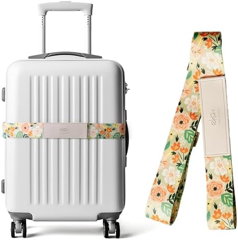 Luggage Straps for Suitcases, Adjustable Luggage Elastic Belt, Travel by EKAX
