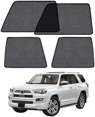 Car Window Shade for Toyota 4 Runner 2011-2023, 4 Pack Magnetic Mesh Sun Shades by Unknown