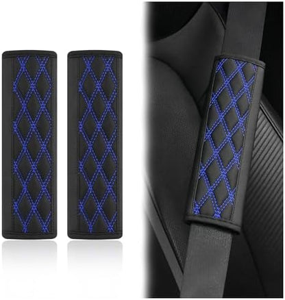 2PCS Car Seat Belt Cover Pads, Leather Seatbelt Covers Protect Shoulder and by wedfish