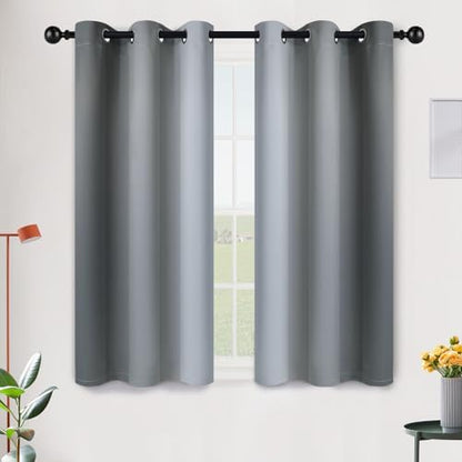 SimpleHome Ombre Grey to Grey White Curtains by SimpleHome