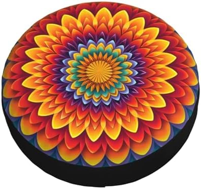 Mandala Spare Tire Cover Weatherproof Universal Wheel Protectors Wheel Covers - Image 3