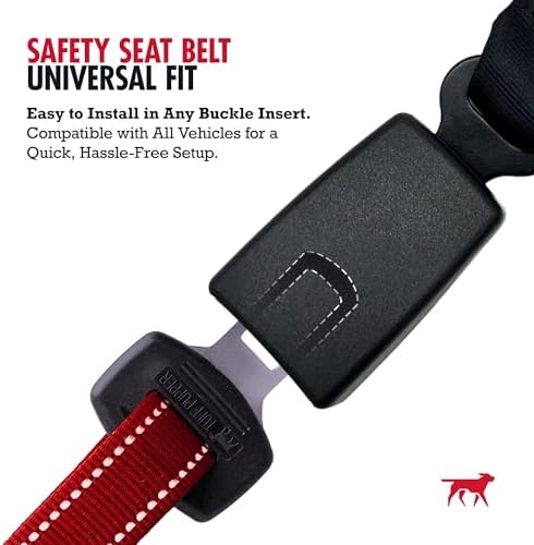 Tuff Pupper Dog Seat Belt | Adjustable Length Dog Seatbelt Restraint | - Image 4