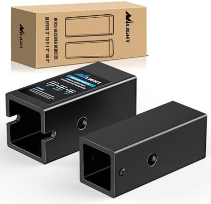 Nilight Trailer Hitch Adapter Reducer Extender Converter Sleeve Set | 3 to by Nilight
