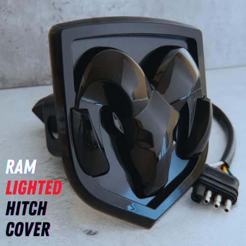 Autogem RAM Truck Lighted Hitch Cover – Officially Licensed Black LED Logo - Image 7