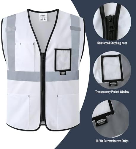 JKSafety Safety Vest for men women Hi Vis Vest - Image 4