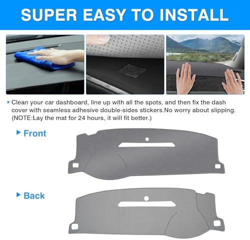 Autorder Gray Dashboard Cover Mat - Image 5