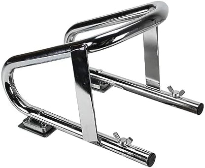 Extreme Max 5001.5763 Deluxe Chrome Motorcycle Wheel Chock - Image 3