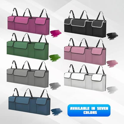 Car Trunk Organizer with Lid, Large Waterproof Vehicle Backseat Hanging Storage - Image 6