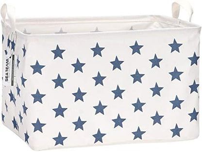 Sea Team Large Rectangle Open-Top Canvas Storage Basket by SeaTeam
