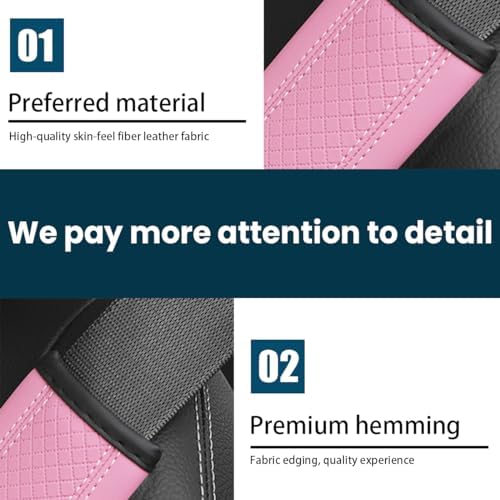 Osilly 2PCS Fiber Leather Seat Belt Shoulder Pads - Image 2