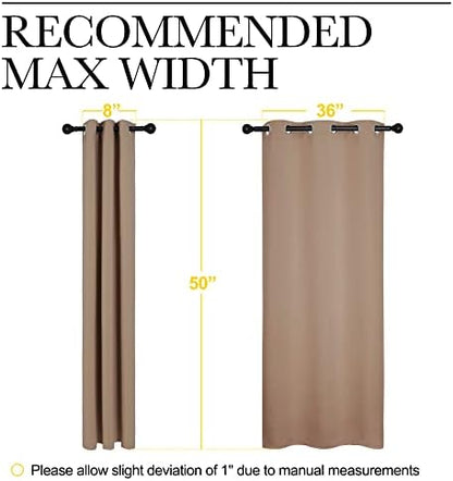 NICETOWN Small Window Kitchen Blackout Curtains, Thermal Insulated Solid - Image 7