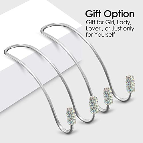 2026 Upgraded Bling Auto Hooks, Car Hangers Organizer Seat Headrest Hooks，Bag - Image 5