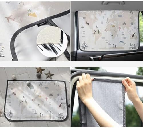 Magnetic Car Sun Shade Curtain for Side Window – Sun Blocker and UV Protector - Image 3