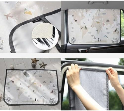 Magnetic Car Sun Shade Curtain for Side Window – Sun Blocker and UV Protector - Image 3