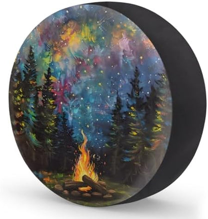 Rv Spare Tire Cover Wheel Mountain Forest Galaxy Tire Covers Wheel Protectors - Image 2