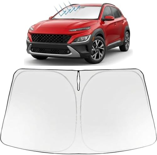 Proadsy Custom Fit 2024-2026 Hyundai Kona Windshield Sun Shade, Blocks Heat by Proadsy