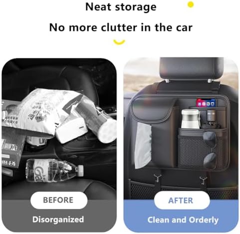 Tumecos Car Seat Back Storage Bag, Backseat Organizer - Image 6