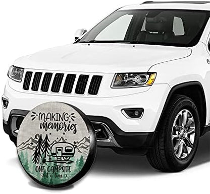 Making Memories One Campsite at a Time Spare Tire Cover Wheel Protectors Tyre - Image 4