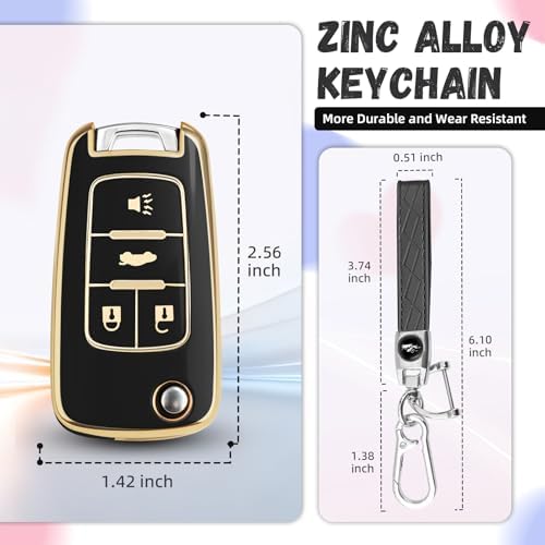 for Chevy Key Fob Cover, Premium Soft TPU Full Protection Key Cover - Image 3
