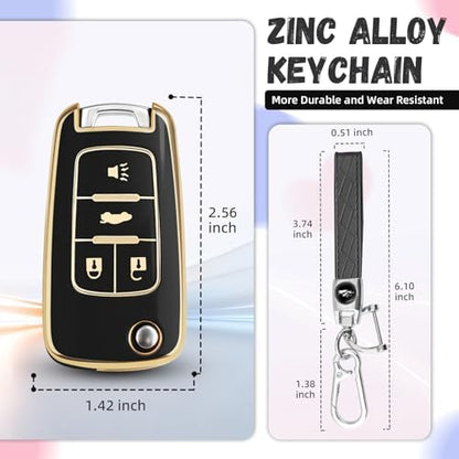 for Chevy Key Fob Cover, Premium Soft TPU Full Protection Key Cover - Image 3