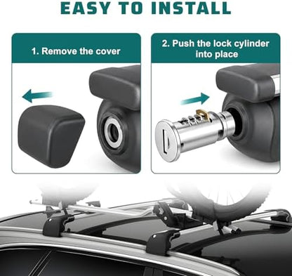 4 PCS Lock Cores, One-Key System Locking Kit Includes 1 Control Key, 2 Keys & 4 - Image 4