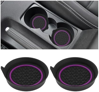 HZEL Car Cup Holder Coasters, Recessed Automotive Drink Mat Decoration by Unknown