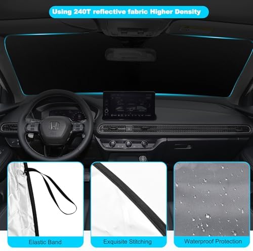 Foldable Front Windshield Sunshade fit - Image 6