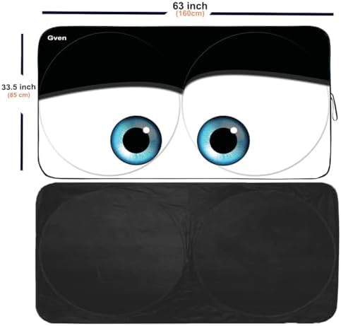 GVEN Windshield Sun Shades Car Sun Shade Protector Blocks UV Rays - Image 2
