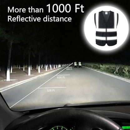 Reflective Safety Vest for Men Women Construction Vest ANSI Standard AP1 - Image 4