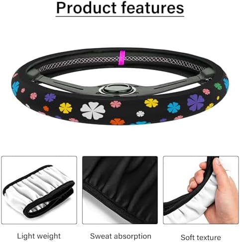 Steering Wheel Cover Neoprene Material Most Cars Men&Women Universal 15 inch - Image 2