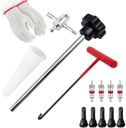 Tire Valve Stem Removal Replacement Tool Kit, Without Removing Tire by CZRWJXW